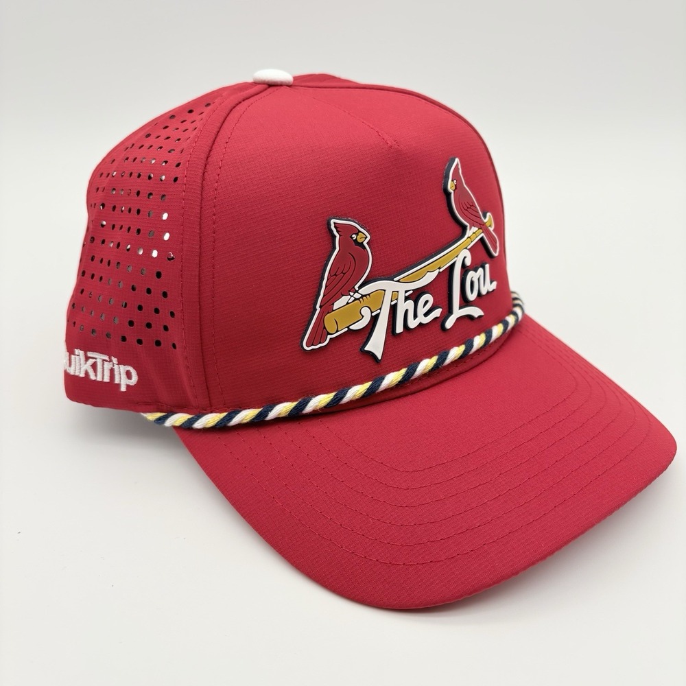 St. Louis Cardinals "The Lou" Rope Hat MLB Cap Red QuikTrip Adjustable Baseball